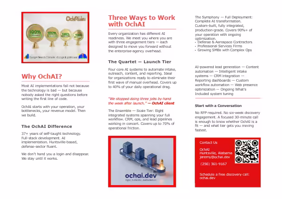 OchAI Services Brochure preview